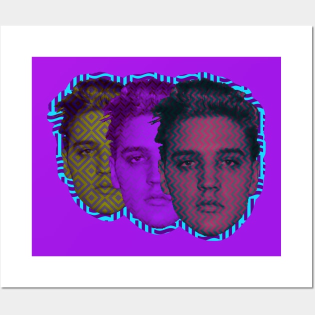 Elvis Presley Mugshot Threeways Wall Art by SABREart